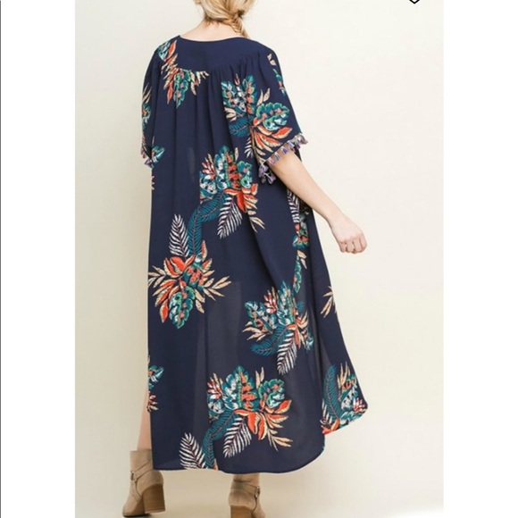 New long floral kimono - Picture 2 of 8